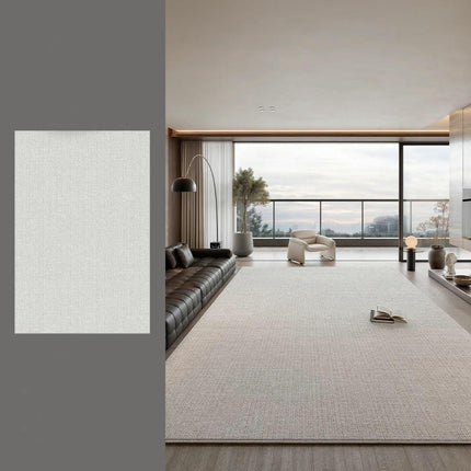 Area Rugs for Bedroom Living Room, Grey Soft Indoor Carpets, Modern Minimalist Carpet 1