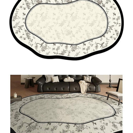 Area Rug, Washable Rug Soft Irregular Shaped Carpet for Living Room Bedroom 1