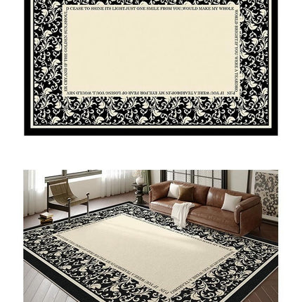 Area Rug, Washable Rug Soft Irregular Shaped Carpet for Living Room Bedroom