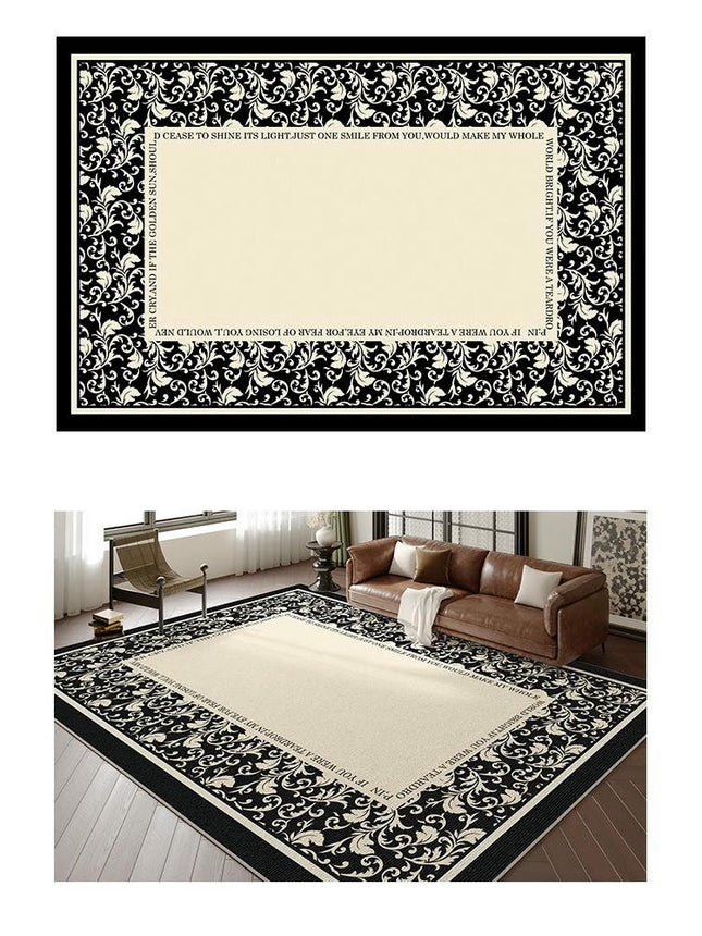 Area Rug, Washable Rug Soft Irregular Shaped Carpet for Living Room Bedroom