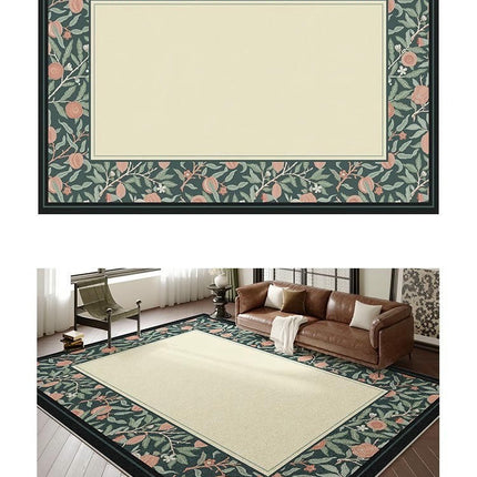 Area Rug, Washable Rug Soft Irregular Shaped Carpet for Living Room Bedroom