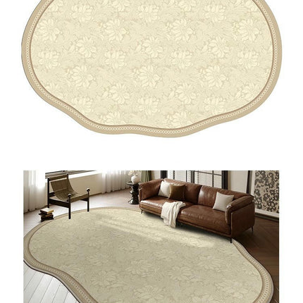 Area Rug, Washable Rug Soft Irregular Shaped Carpet for Living Room Bedroom 1