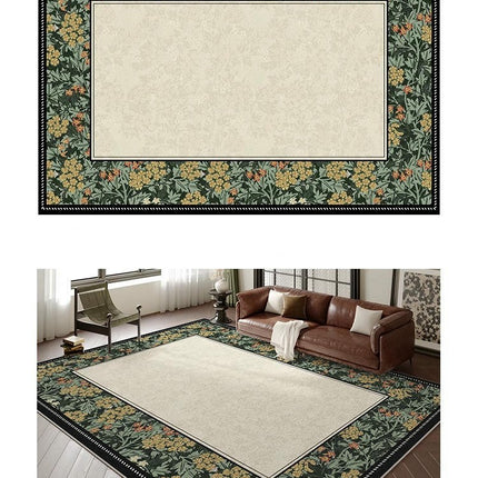 Area Rug, Washable Rug Soft Irregular Shaped Carpet for Living Room Bedroom