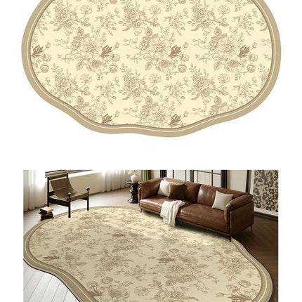 Area Rug, Washable Rug Soft Irregular Shaped Carpet for Living Room Bedroom 1