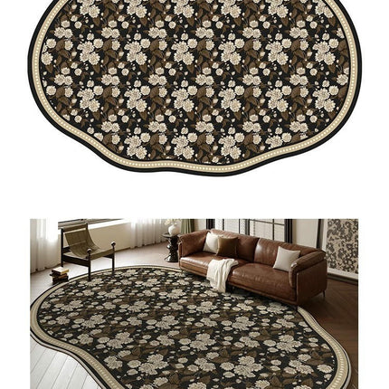 Area Rug, Washable Rug Soft Irregular Shaped Carpet for Living Room Bedroom 1