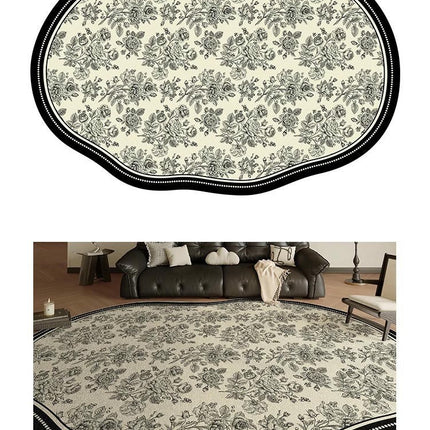 Area Rug, Washable Rug Soft Irregular Shaped Carpet for Living Room Bedroom 1
