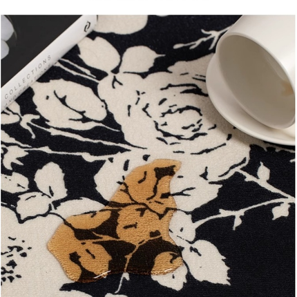 Area Rug, Washable Rug Soft Irregular Shaped Carpet for Living Room Bedroom