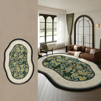 Large Area Rugs Soft Irregular Shaped Carpet Rugs for Living Room Bedroom Washable Rug