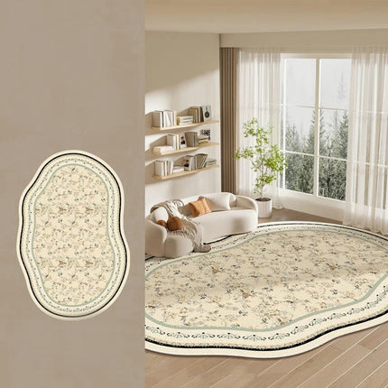 Large Area Rugs Soft Irregular Shaped Carpet Rugs for Living Room Bedroom Washable Rug