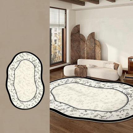 Large Area Rugs Soft Irregular Shaped Carpet Rugs for Living Room Bedroom Washable Rug
