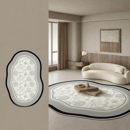 Large Area Rugs Soft Irregular Shaped Carpet Rugs for Living Room Bedroom Washable Rug