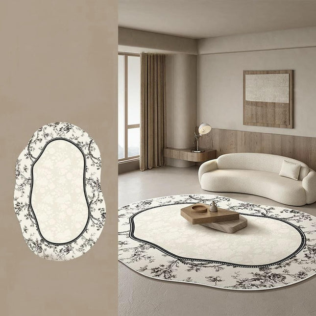Large Area Rugs Soft Irregular Shaped Carpet Rugs for Living Room Bedroom Washable Rug