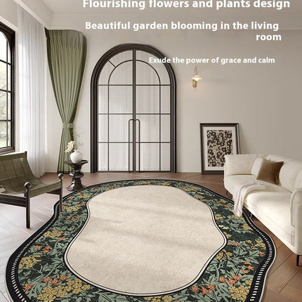 Large Area Rugs Soft Irregular Shaped Carpet Rugs for Living Room Bedroom Washable Rug