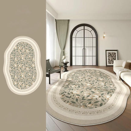 Soft Vintage Carpet Large Area Rugs Rugs for Living Room Bedroom Low-Pile Floor Carpet 1