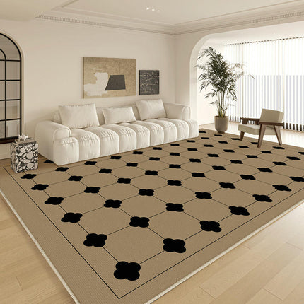 Rugs for Room Decor Indoor Checkered Large Area Rug Large Soft Modern Carpet