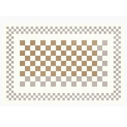 Checkered Area Rug for Bedroom, Large Washable Area Rugs for Living Room,Modern Soft Carpet