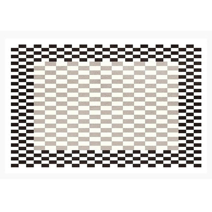 Checkered Area Rug for Bedroom, Large Washable Area Rugs for Living Room,Modern Soft Carpet