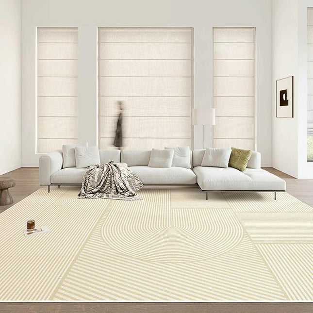 Area Rugs for Living Room Modern Large Floor Rugs Cream Carpet for Indoor