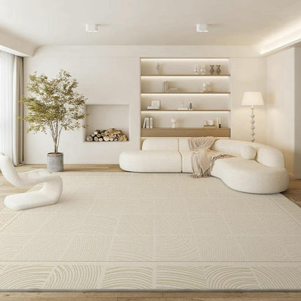 Area Rugs for Living Room Modern Large Floor Rugs Cream Carpet for Indoor