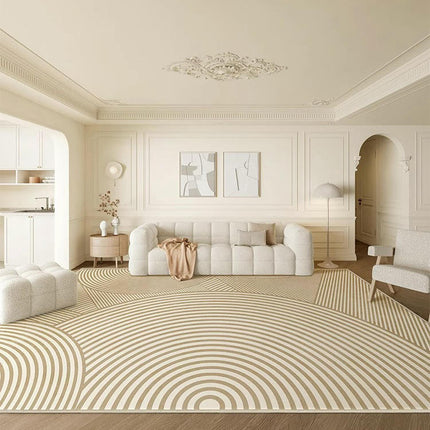 Area Rugs for Living Room Modern Large Floor Rugs Cream Carpet for Indoor 1