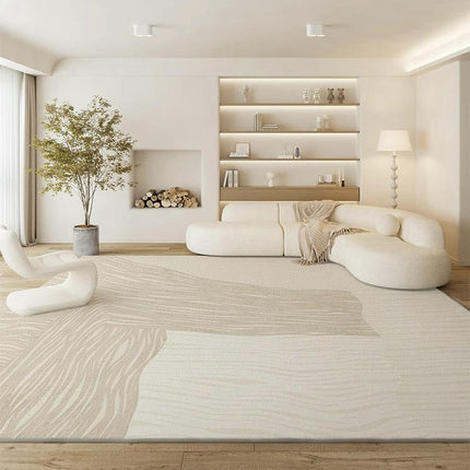 Area Rugs for Living Room Modern Large Floor Rugs Cream Carpet for Indoor
