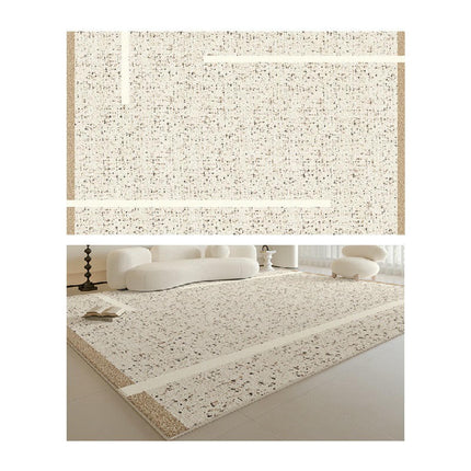 Cream Area Rug Non-Slip Modern Rugs Large Floor Rugs Indoor Rug for Living Room Bedroom 1