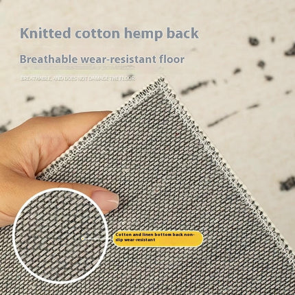 Cream Area Rug Non-Slip Modern Rugs Large Floor Rugs Indoor Rug for Living Room Bedroom 1