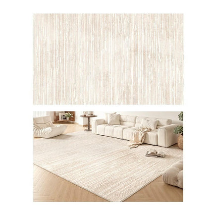 Modern Area Rug Machine Washable Beige Rugs for Living Room Large Carpets Decor