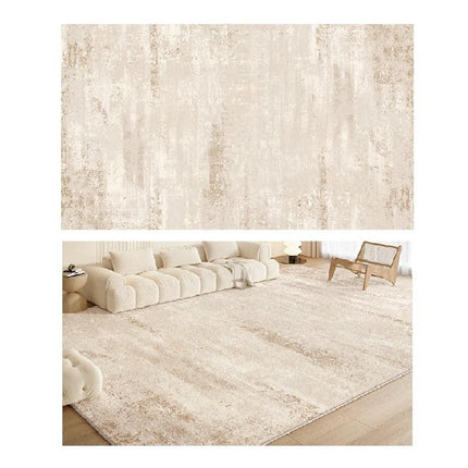 Modern Area Rug Machine Washable Beige Rugs for Living Room Large Carpets Decor 1
