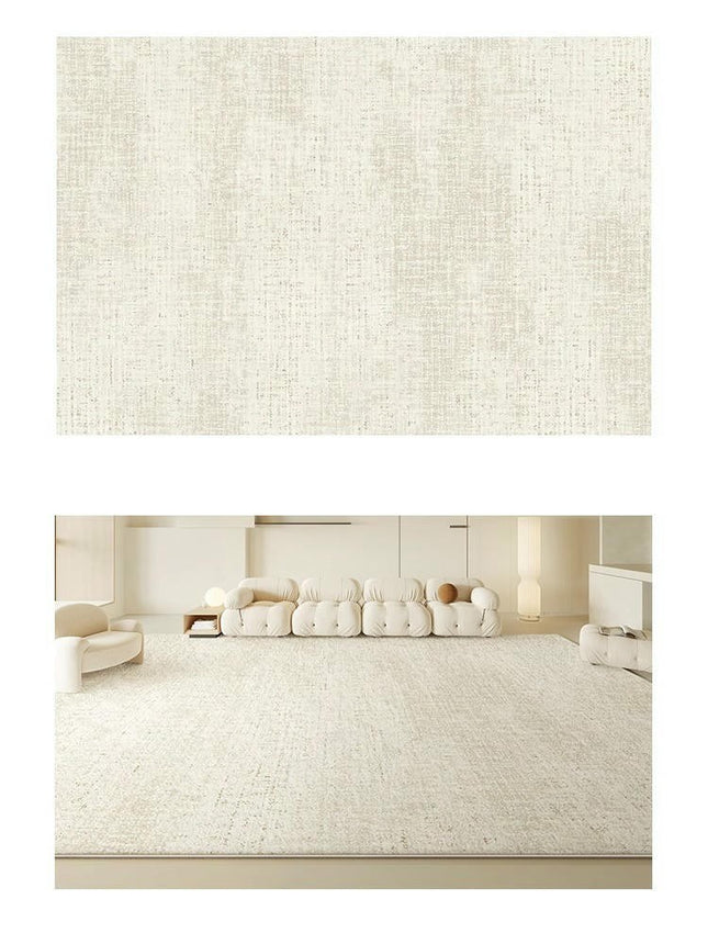 Rug for Living Room Washable Soft Indoor Floor Carpet, Modern Non-Slip Large Area Rugs Beige