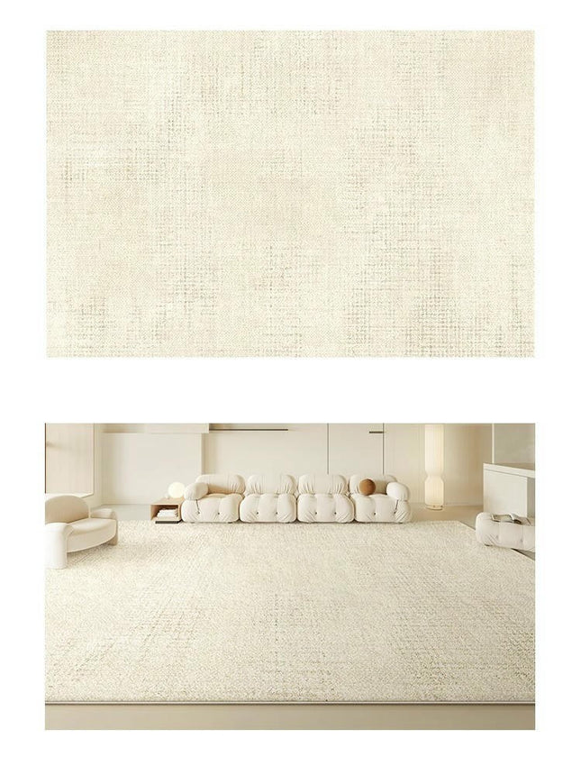 Rug for Living Room Washable Soft Indoor Floor Carpet, Modern Non-Slip Large Area Rugs Beige