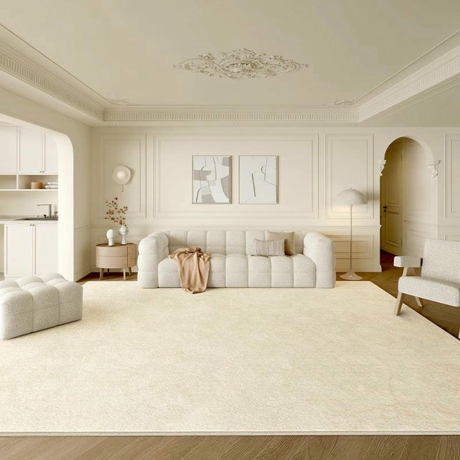 Beige Rug for Living Room Washable Soft Indoor Floor Carpet, Large Area Rugs