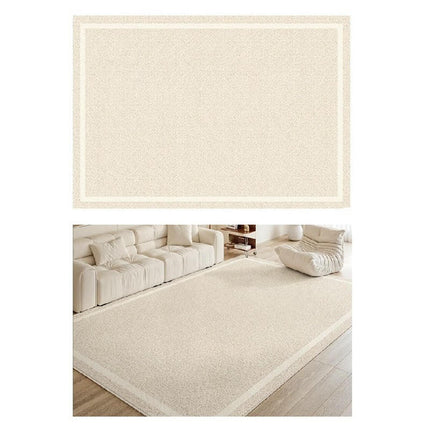 Washable Soft Indoor Floor Carpet,Beige Rug for Living Room Large Area Rugs