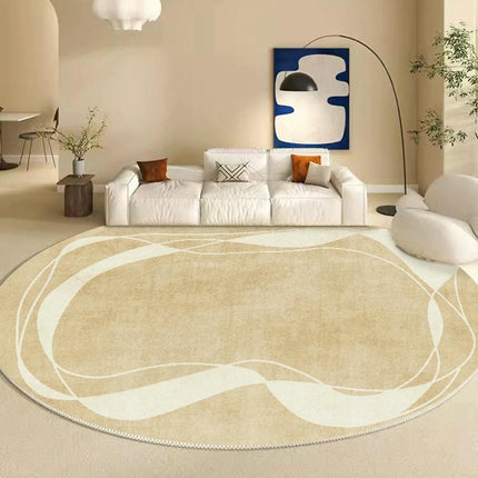 Abstract Art Decor Area Rug for Living Room Round Indoor Rugs And Carpet