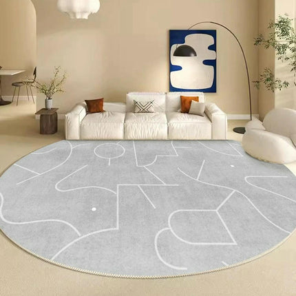 Abstract Art Decor Area Rug for Living Room Round Indoor Rugs And Carpet