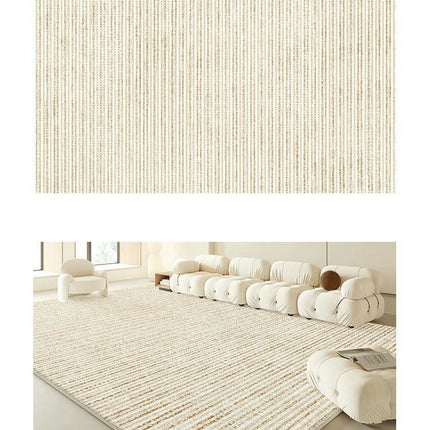 Abstract Art Decor Area Rug for Living Room Cream Indoor Rugs And Carpet