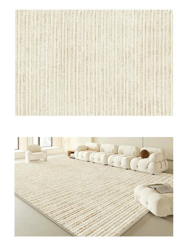 Abstract Art Decor Area Rug for Living Room Cream Indoor Rugs And Carpet