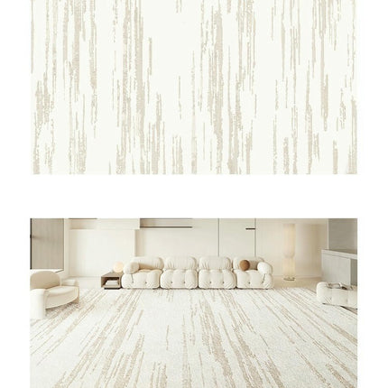 Abstract Art Decor Area Rug for Living Room Cream Indoor Rugs And Carpet