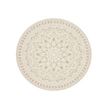Large Round Area Rug Bohemian Rugs Machine Washable Indoor Floor Carpet