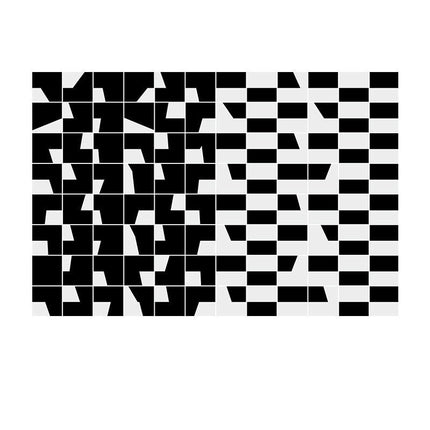 Decor Rug for Living Room Geometric Checkered Pattern Indoor Soft Carpet