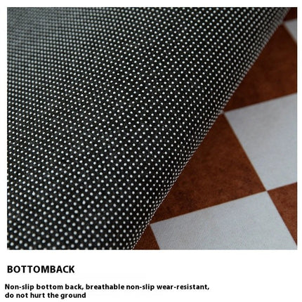 Decor Rug for Living Room Geometric Checkered Pattern Indoor Soft Carpet