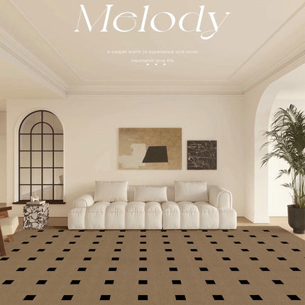 Checkered Pattern Indoor Soft Carpet Modern Decor Rug Area Rugs for Living Room 1