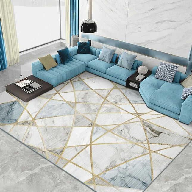 Color Modern Geometric Area Rugs Decor Rug for Living Room Abstract Indoor Soft Carpet 2
