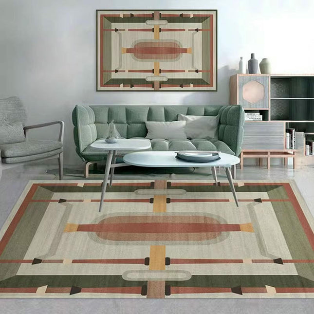 Color Modern Geometric Area Rugs Decor Rug for Living Room Abstract Indoor Soft Carpet