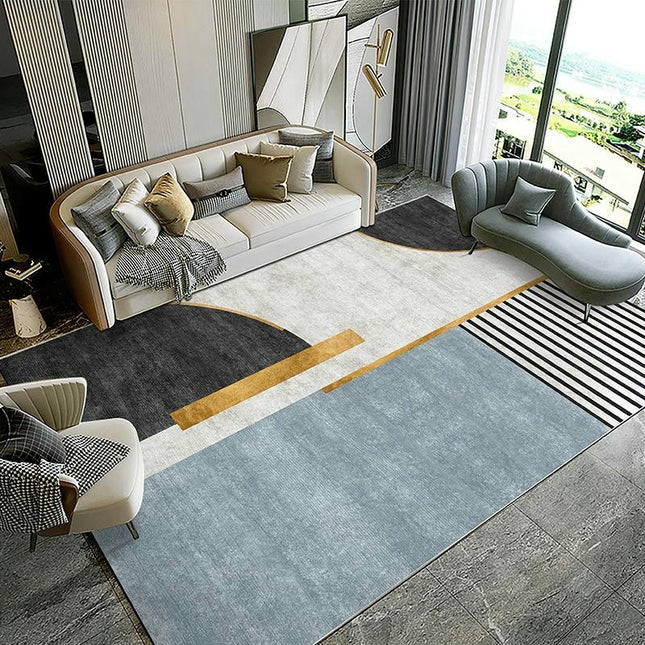Color Modern Geometric Area Rugs Decor Rug for Living Room Abstract Indoor Soft Carpet 1