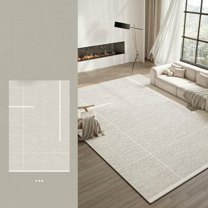 Low Pile Area Rug for Room Modern Simple Area Rug Rugs for Living Room Bedroom