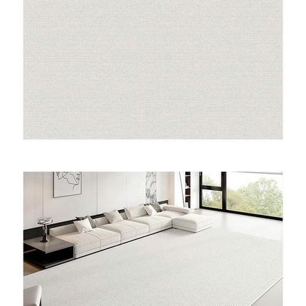 Solid Area Rug Soft Low-Pile Modern Area Rugs Non-Slip Indoor Carpet for Living Room
