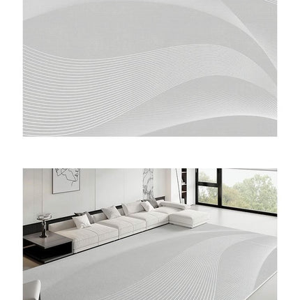Solid Area Rug Soft Low-Pile Modern Area Rugs Non-Slip Indoor Carpet for Living Room