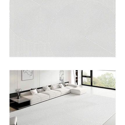Solid Area Rug Soft Low-Pile Modern Area Rugs Non-Slip Indoor Carpet for Living Room 1