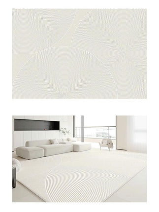 Solid Area Rug Soft Low-Pile Modern Area Rugs Non-Slip Indoor Carpet for Living Room